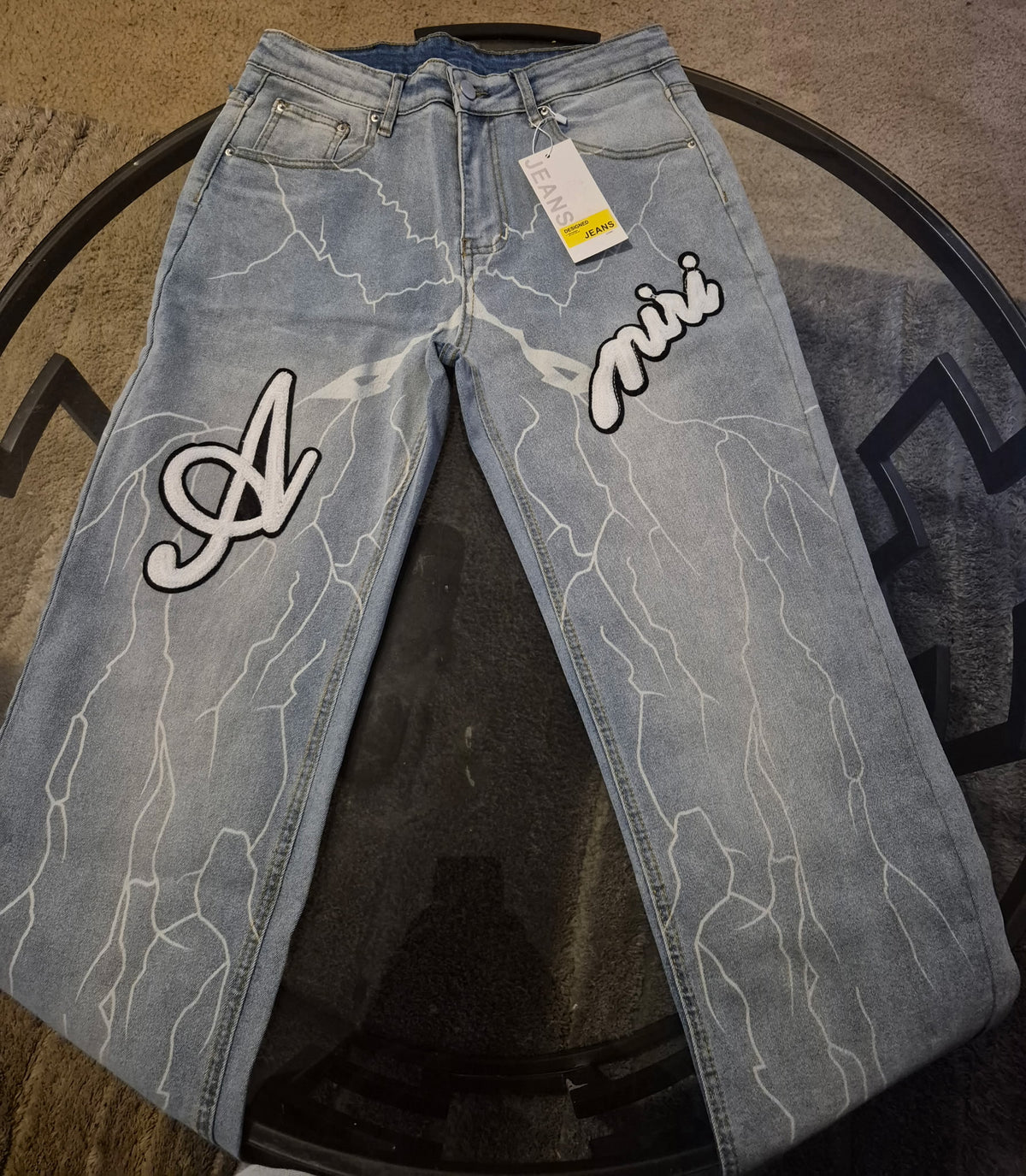 Amiri ThunderStrike Denim – Ice Lightning