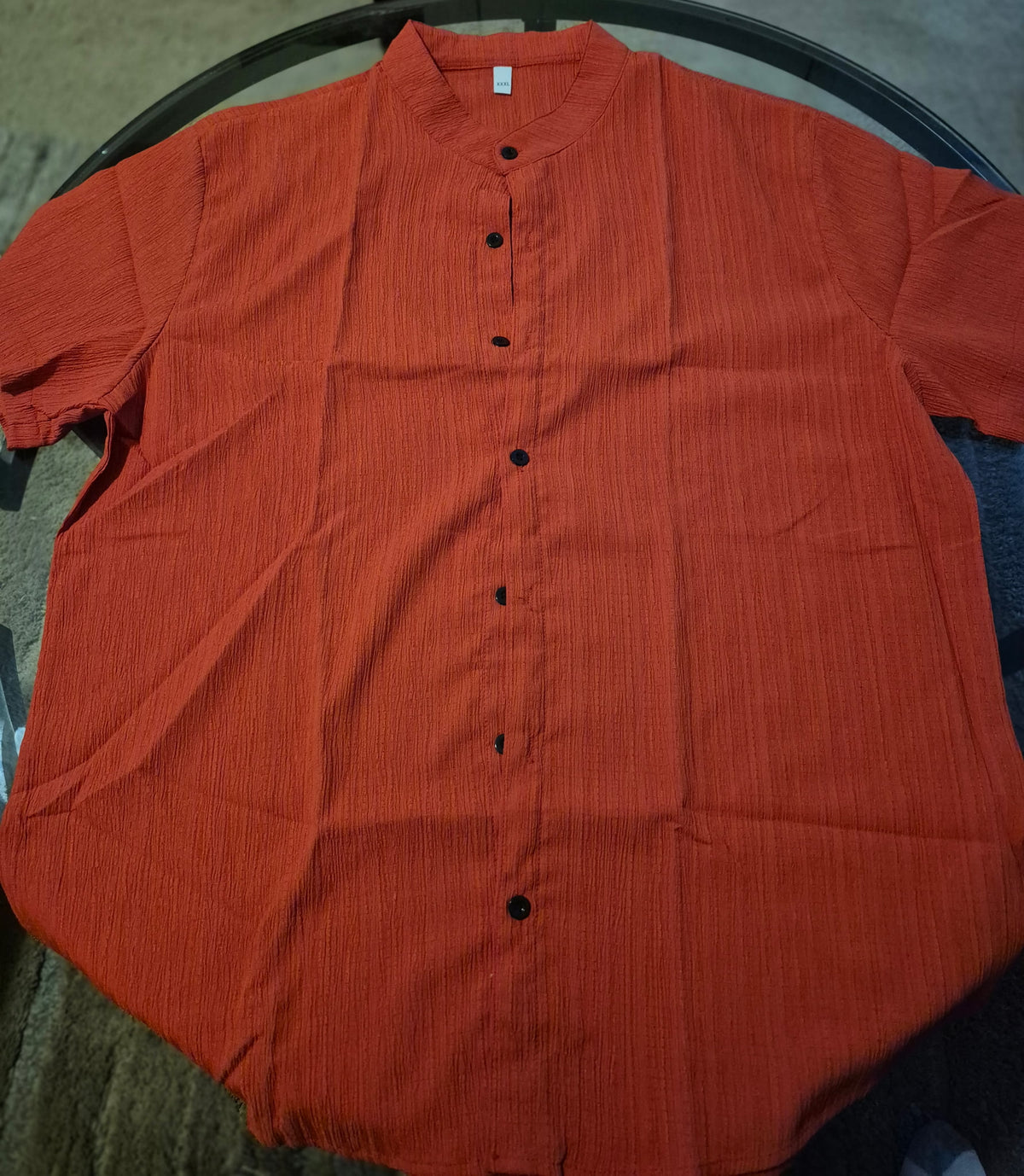The CitrusWave Button-Up – Orange Edition