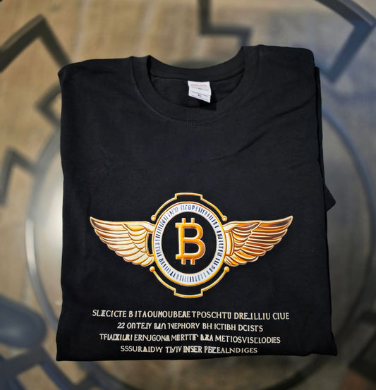 The SkyWing Bitcoin Tee – Golden Flight