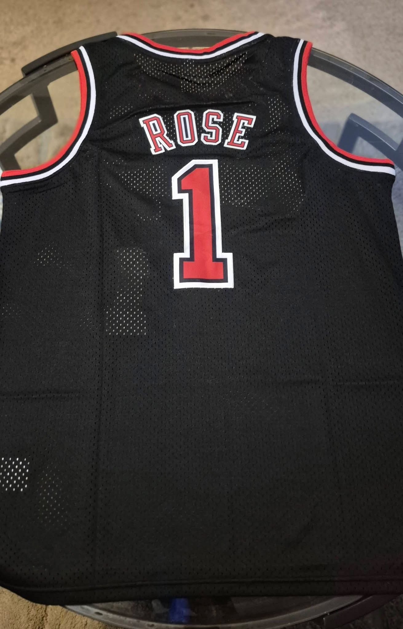Chicago 1 Black Basketball Jersey
