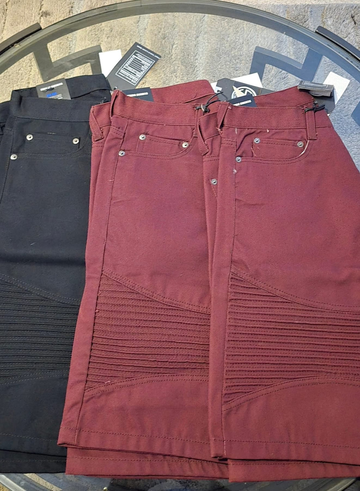 Ribbed Panel Shorts
